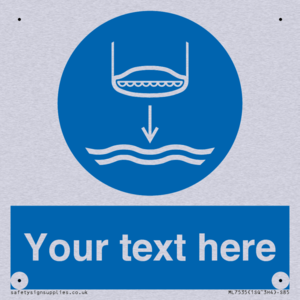 Custom Lower lifeboat to the water in launch sequence